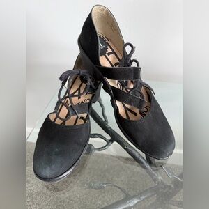 Fly London Poma Lace-up Wedge Sz 38 (7.5-8)